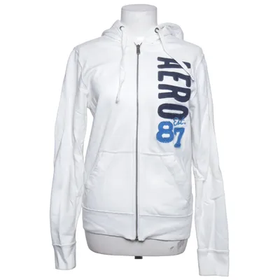 Hoodie (White, Blue) from Aéropostale Cotton, Polyester