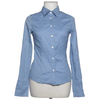 Shirt (Blauw) van Heine Katoen, Elastaan