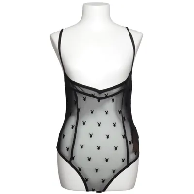 Lingerie (Noir) de Playboy x Missguided Élasthane, Polyester