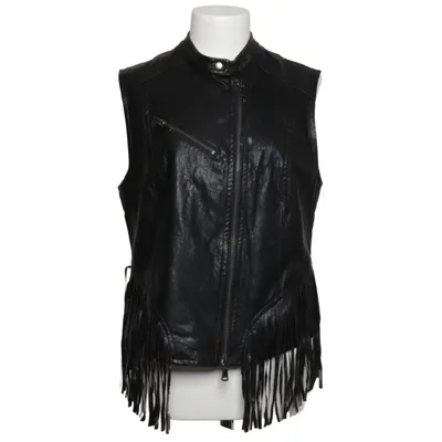 Biker vest (Black) from Sisley Cotton, Metallic fiber, Polyester, Polyurethane, Viscose