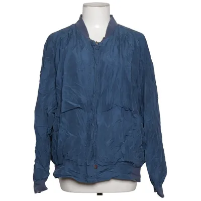 Bomber jacket (Blue, Purple) from Renata Gibaldi Acetate, Silk