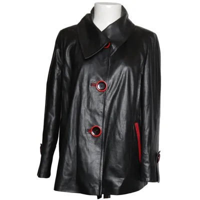Leather jacket (Black, Red) from Bernardo Leather
