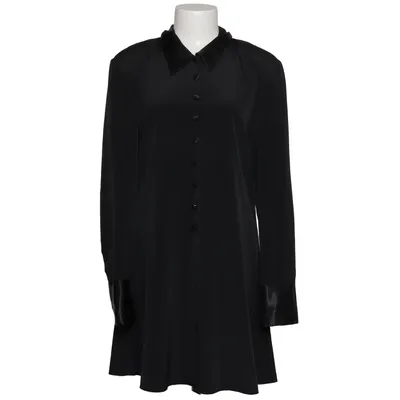 Skjortklänning (Svart) från New Fast Polyester