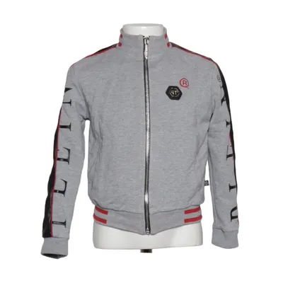 Bomberjakke (Grå, Sort, Rød) fra Philipp Plein Junior Elastan, Polyester, Viscose
