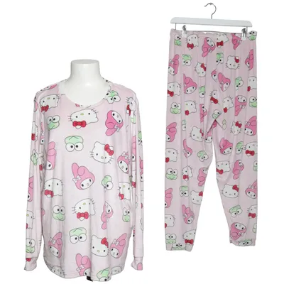 Pajamas (Pink, Multicolored) from Sanrio Elastane, Polyester