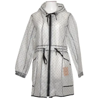 Regnfrakke (Hvid, Sort) fra Romeo & Juliet Couture Polyester, Polyurethan
