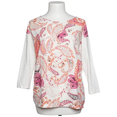 Blouse (White, Multicolored) from Omega Polyester, Viscose