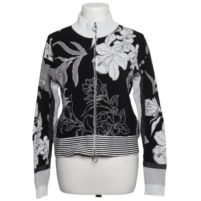 Strickjacke (Schwarz, Weiß, Grau) von High Tech Baumwolle, Polyamid, Polyester, Viskose