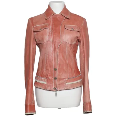 Leather jacket (Brown) from Kor@Kor Leather, Polyamide