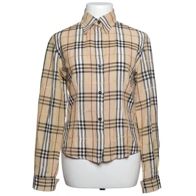 Skjorte (Beige, Sort, Hvid) fra Burberry Acetat, Linned, Polyester, Viscose