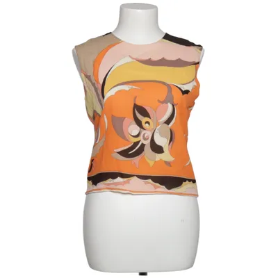 Topp (Orange, Flerfärgad) från Emilio Pucci Elastan, Silke
