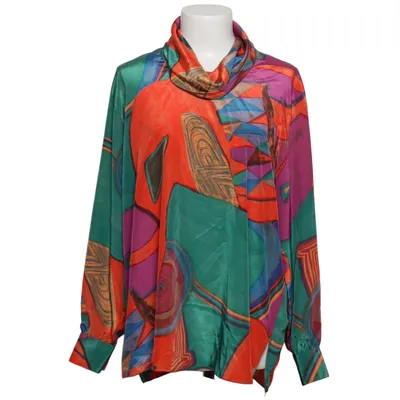 Blus (Grön, Orange, Lila) från Felicia Polyester