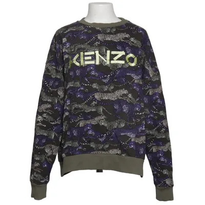 Sweatshirt (Grøn, Lilla) fra Kenzo Kids Bomuld, Elastan