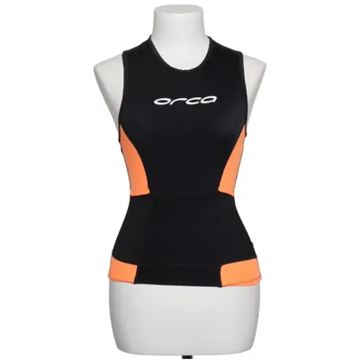 Débardeur de sport (Noir, Orange) de Orca Élasthane, Polyamide