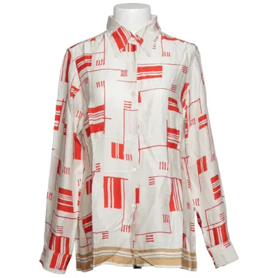 Shirt (White, Red, Beige) from Dries van Noten Viscose