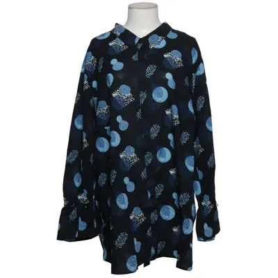 Blouse (Zwart, Blauw, Meerkleurig) van Pure by Ulla Popken Katoen