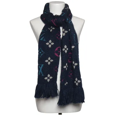 Halsduk (Blå, Rosa, Flerfärgad) från Louis Vuitton Silke, Ull