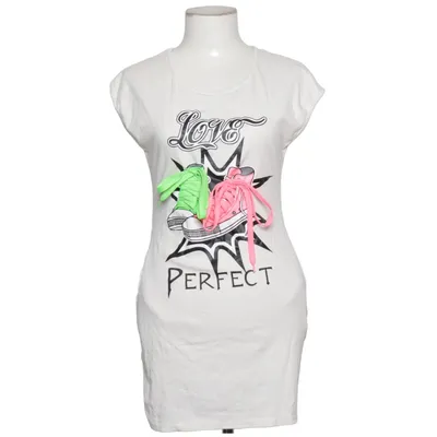 T-shirt (White, Multicolored) from M.L Style Cotton, Elastane