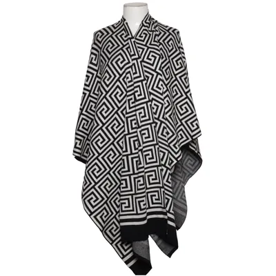 Poncho (Zwart, Wit) van Sweet Lady