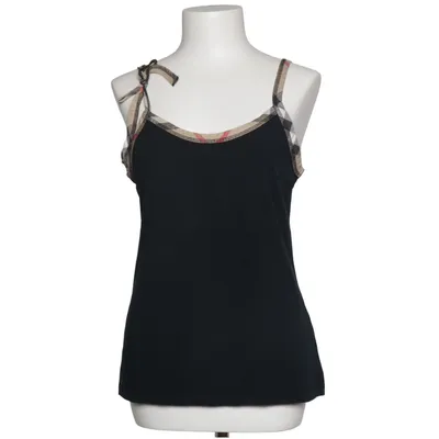 Tanktop  (Sort, Beige, Flerfarvet) fra Burberry Bomuld, Elastan