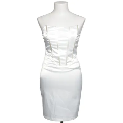 Cocktailkjole (Hvid) fra D&M Elastan, Polyester