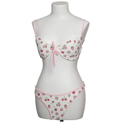 Bikini (Hvid, Pink, Rød) fra Luna Elastan, Polyamid