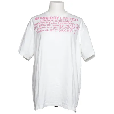 T-shirt (Vit, Rosa) från Burberry Bomull, Elastan