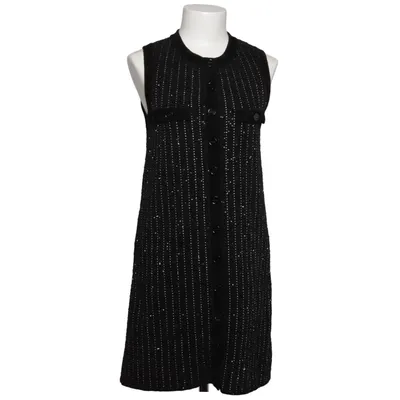 Kleid (Schwarz) von Sandro Elasthan, Metallfaser, Polyamid, Polyester, Viskose