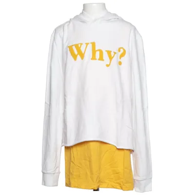Hoodie (White, Yellow) from George Gina & Lucy Cotton, Polyester