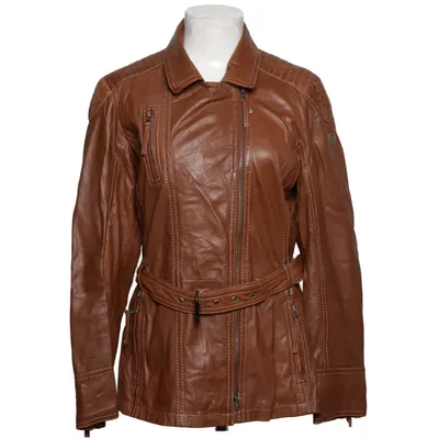 Biker jacket (Brown) from Gipsy Cotton, Leather, Polyester