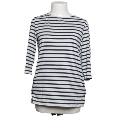 Langærmet t-shirt (Hvid, Blå) fra Saint James