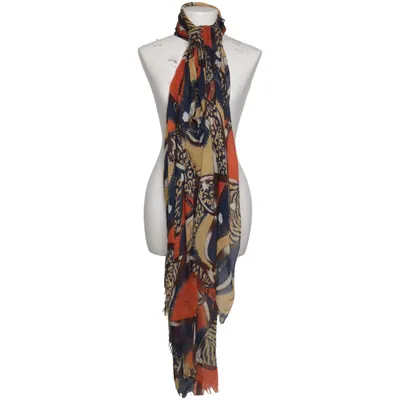 Sjaaltje (Blauw, Oranje, Geel) van Samaya Polyester
