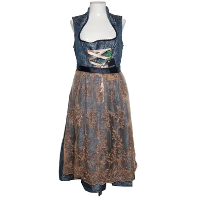 Dirndl (Blauw, Beige) van Edelnice Katoen, Polyester