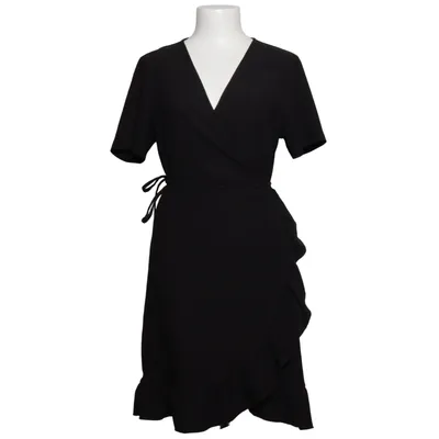 Wikkeljurk (Zwart) van Vero Moda Elastaan, Gerecycled polyester