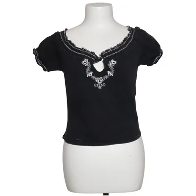 Top (Sort) fra Melrose Bomuld, Elastan