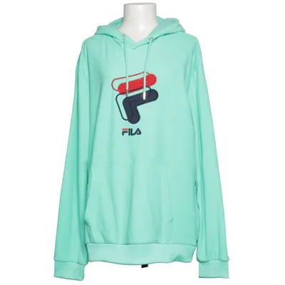 Hoodie (Green, Multicolored) from Fila Cotton, Polyester