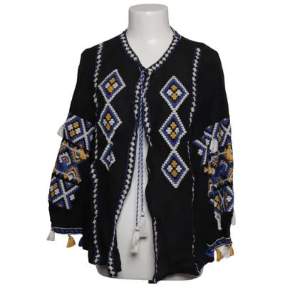 Blouse (Black, Multicolored) from Mango Casual