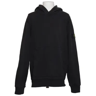 Sweat à capuche (Noir) de Stone Island Junior Coton