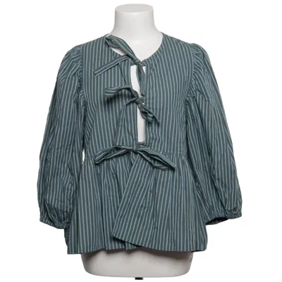 Wickelbluse (Grün, Blau) von Boii Baumwolle