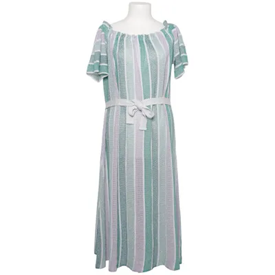 Robe de plage (Vert, Violet, Argent) de Sundress Fibre métallique, Polyamide, Viscose