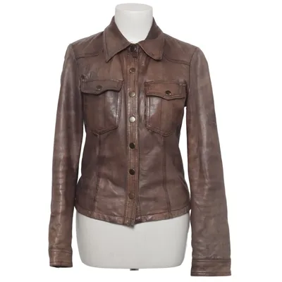 Blazer en cuir (Marron) de Goosecraft Cuir, Polyester