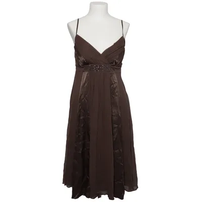 Cocktailklänning (Brun) från Un Deux Trois Polyester, Silke