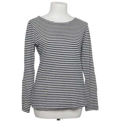 Langarmshirt (Blau, Weiß) von Milano Italy Baumwolle, Modal