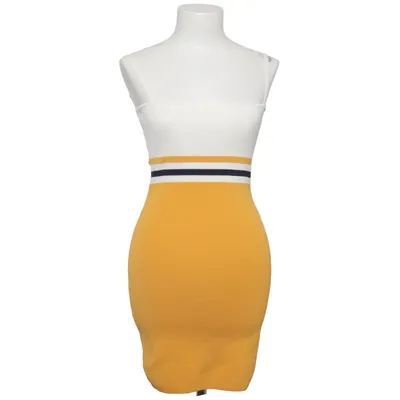 Jurk (Geel, Wit, Zwart) van Parallel Lines Polyamide, Viscose