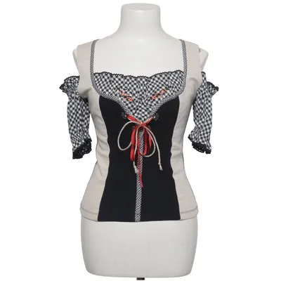 Dirndl blouse (Zwart, Beige, Meerkleurig) van Stockerpoint Katoen, Elastaan, Linnen, Polyester