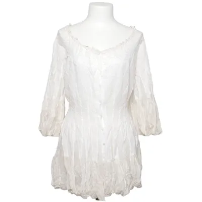 Robe (Blanc) de Ermanno Scervino Coton, Soie