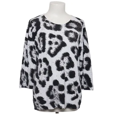 Blouse (Black, White) from Futura Polyamide, Viscose