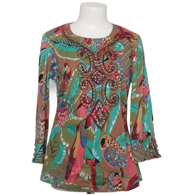Blouse (Multicolored) from Almatrichi Cotton, Elastane