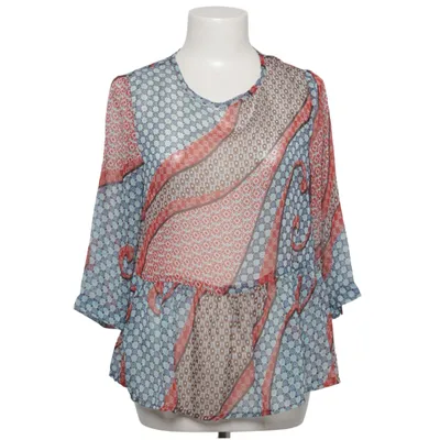 Bluse (Blau, Rot, Mehrfarbig) von Morghy Art Stylist Seide, Viskose