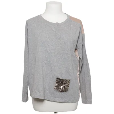 Top (Grijs, Beige) van Margittes Katoen, Zijde